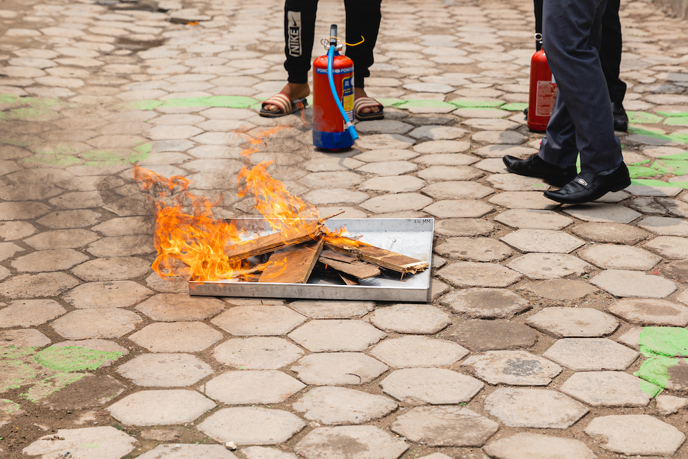 Fire Safety Training at Felt and Yarn